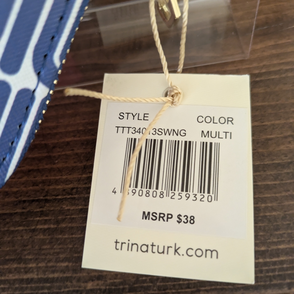 Trina Turk Blue and White Wallet - Picture 7 of 10